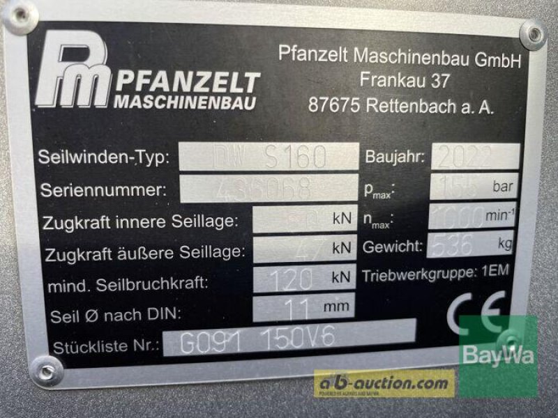 Rückezug des Typs Pfanzelt S 160, Gebrauchtmaschine in Bamberg (Bild 9)