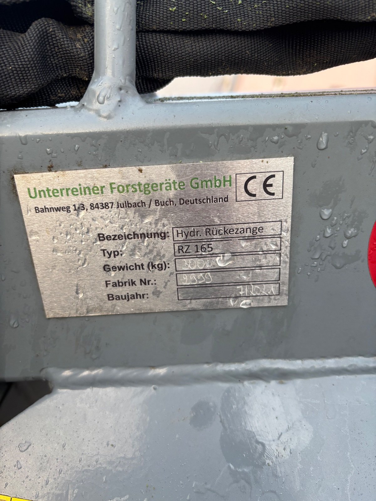 Rückezug of the type Unterreiner RZ 165, Gebrauchtmaschine in Hagenbüchach (Picture 4)