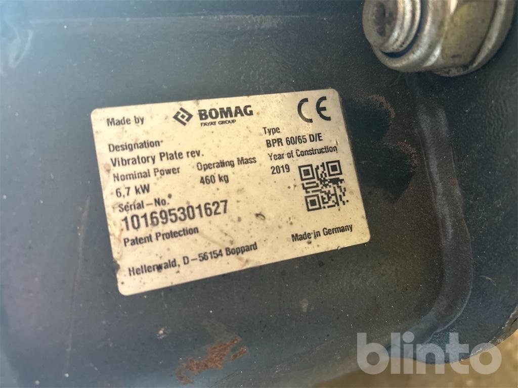 Rüttelplatte от тип Bomag BPR 60/65 DIE, Gebrauchtmaschine в Düsseldorf (Снимка 6)