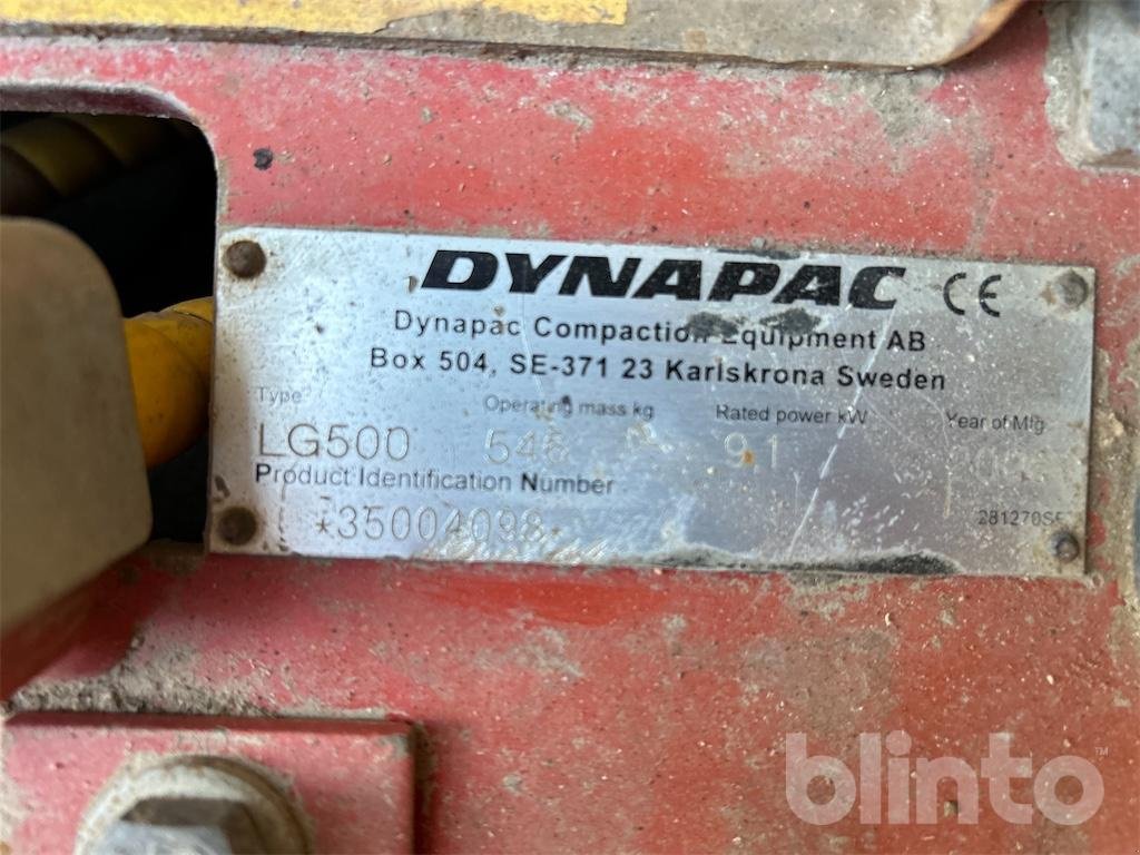 Rüttelplatte a típus DYNAPAC LG500, Gebrauchtmaschine ekkor: Düsseldorf (Kép 5)