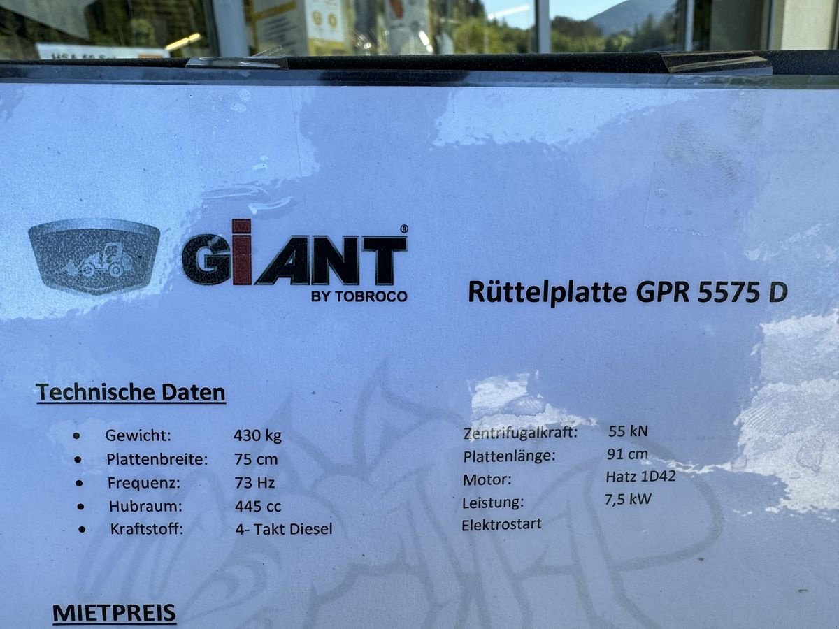 Rüttelplatte tipa Sonstige GPR 5575 D, Gebrauchtmaschine u Hopfgarten (Slika 4)