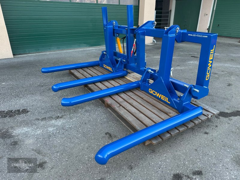 Rundballengabel del tipo Göweil DTR Doppeltransportrahmen mit Einzelgabeln Ballentransportgabel, Neumaschine en Rankweil