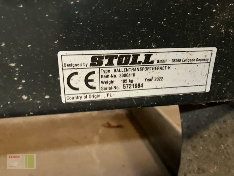 Rundballengabel del tipo Stoll Ballentransportgabel #Radlader, Gebrauchtmaschine en Risum-Lindholm (Imagen 5)