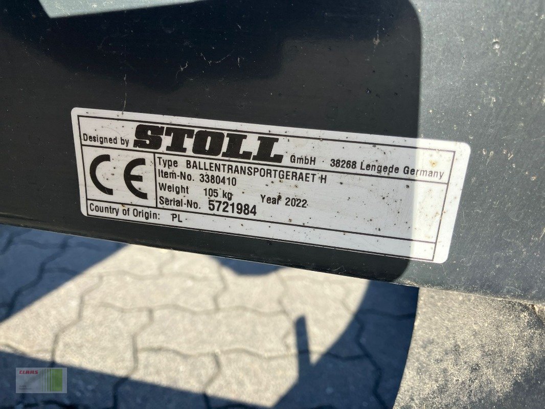 Rundballengabel del tipo Stoll Ballentransportgabel #Radlader, Gebrauchtmaschine en Risum-Lindholm (Imagen 10)