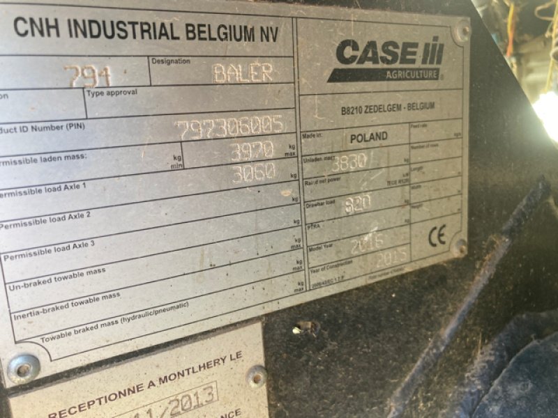 Rundballenpresse of the type Case IH RB 465 ROTOR CUTTER, Gebrauchtmaschine in PUSEY (Picture 3)