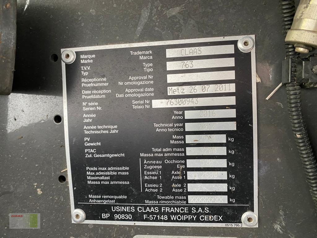 Rundballenpresse Türe ait CLAAS ROLLANT 374 RC PRO, Gebrauchtmaschine içinde Schenefeld (resim 4)