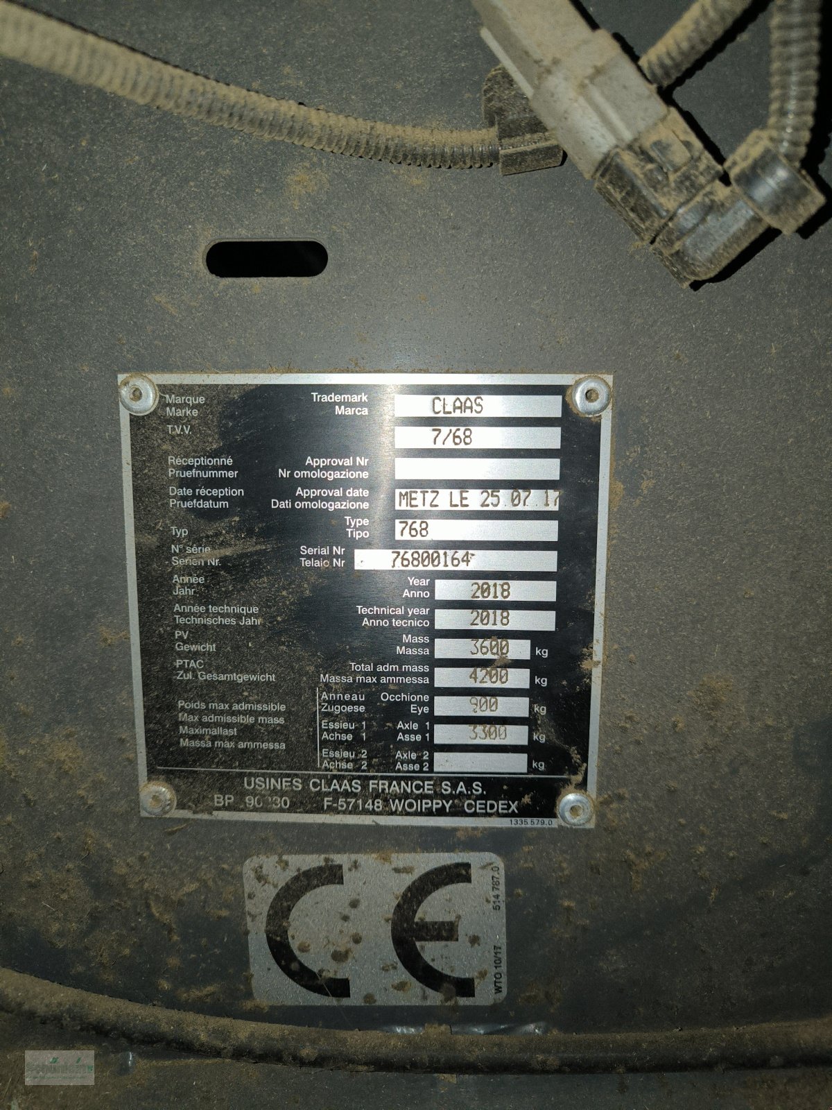 Rundballenpresse Türe ait CLAAS ROLLANT 454 RC ROTOCUT, Gebrauchtmaschine içinde Emskirchen (resim 2)