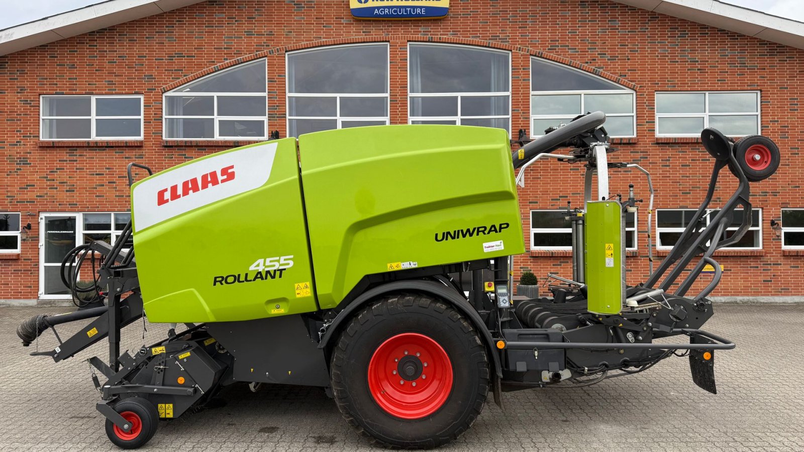 Rundballenpresse Türe ait CLAAS ROLLANT 455 RC UNIWRAP, Gebrauchtmaschine içinde Gjerlev J. (resim 1)