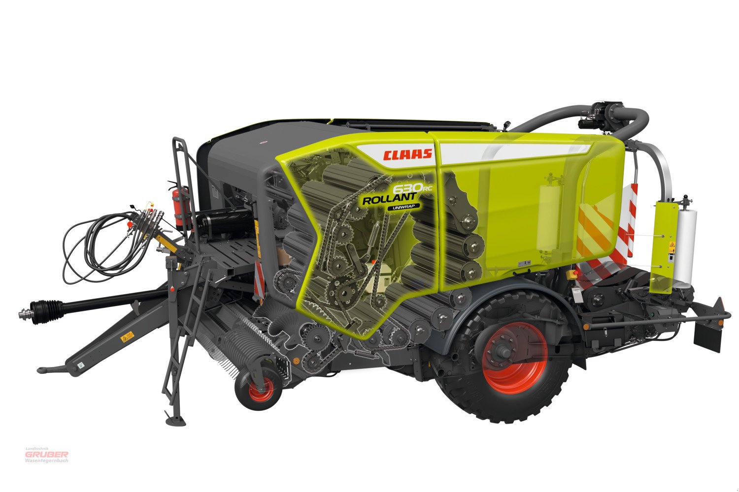 Rundballenpresse des Typs CLAAS Rollant 630 RC UNIWRAP, Neumaschine in Dorfen (Bild 2)