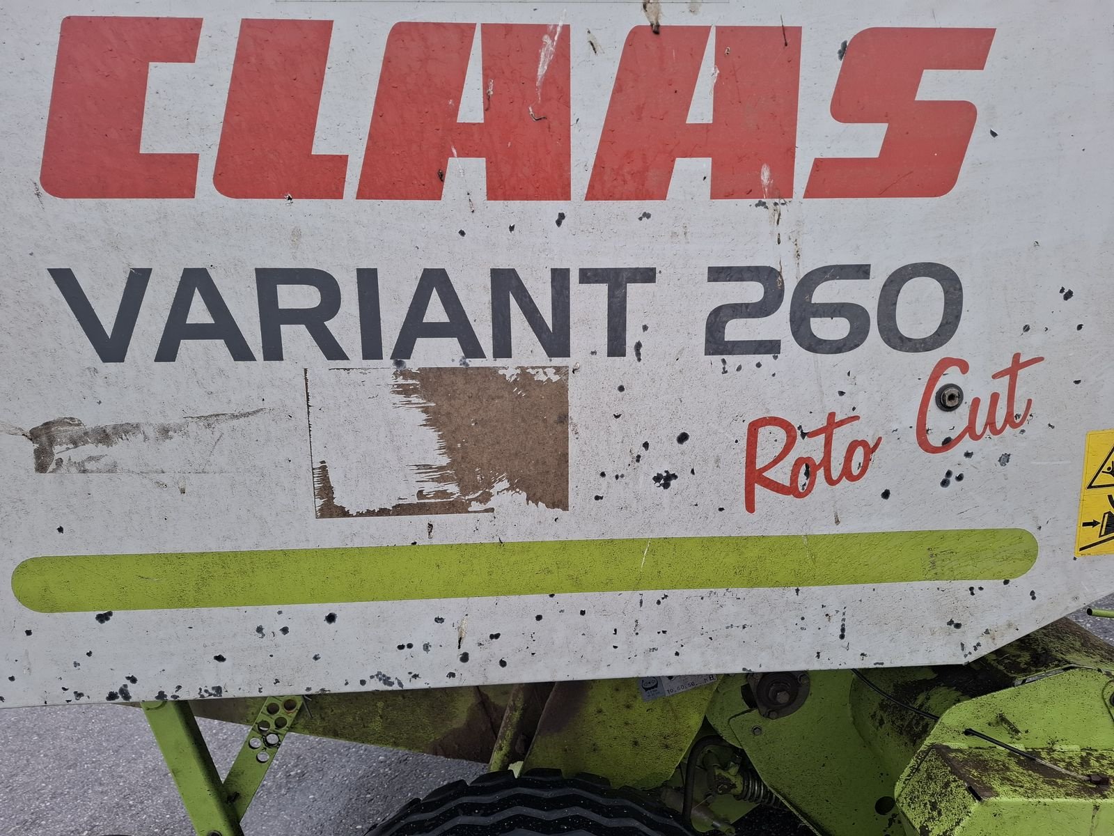 Rundballenpresse Türe ait CLAAS Variant 260 Roto Cut, Gebrauchtmaschine içinde Saxen (resim 10)