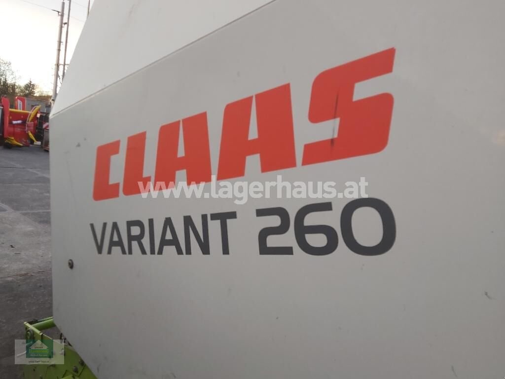 Rundballenpresse типа CLAAS VARIANT 260, Gebrauchtmaschine в Klagenfurt (Фотография 12)