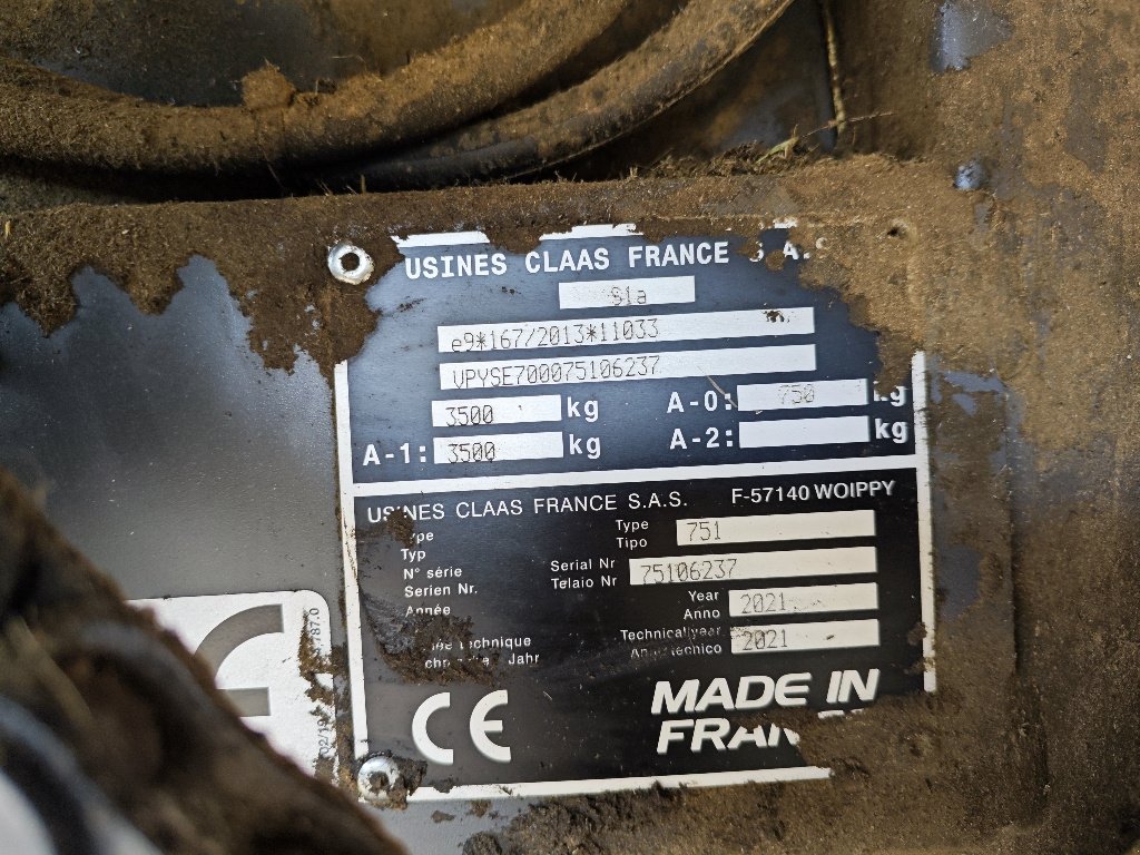 Rundballenpresse del tipo CLAAS Variant 460 rf, Gebrauchtmaschine In MORLHON LE HAUT (Immagine 10)