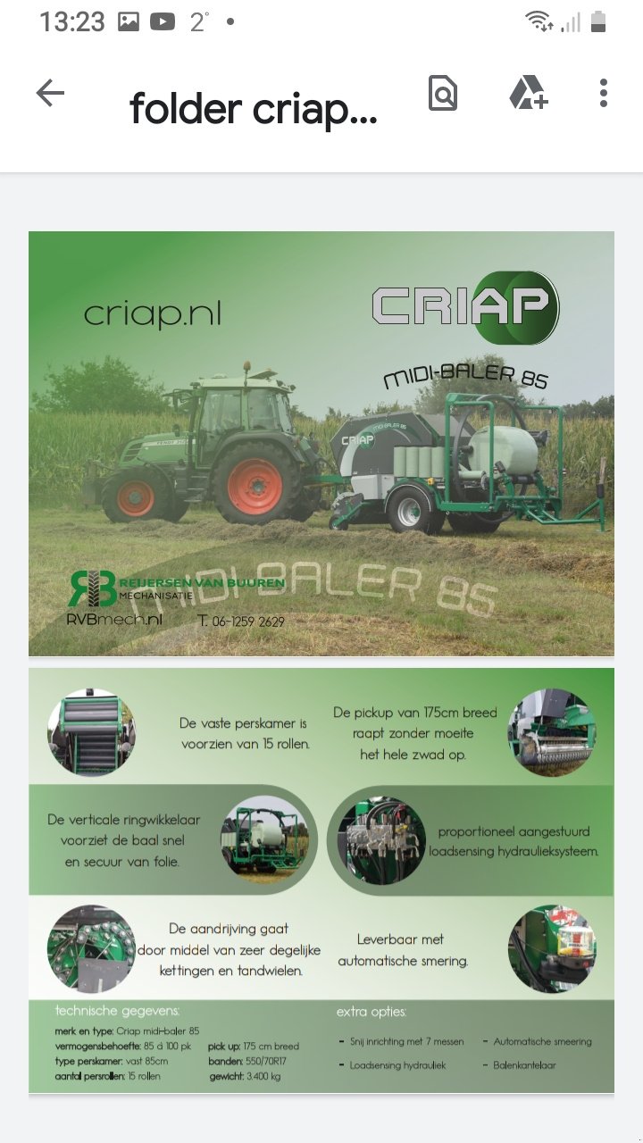 Rundballenpresse des Typs Criap Solo Rundballen Presse, Neumaschine in Baumgarten (Bild 10)