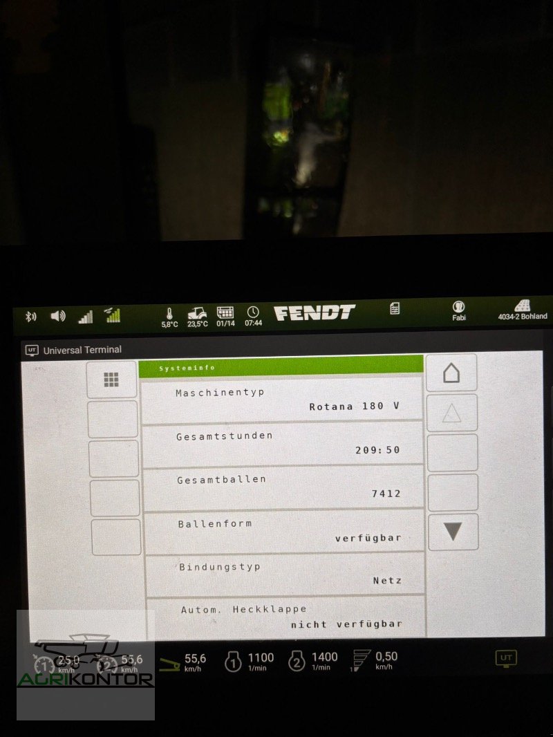Rundballenpresse Türe ait Fendt ROTANA 180V Xtra Cut Welger, Gebrauchtmaschine içinde Liebenwalde (resim 20)