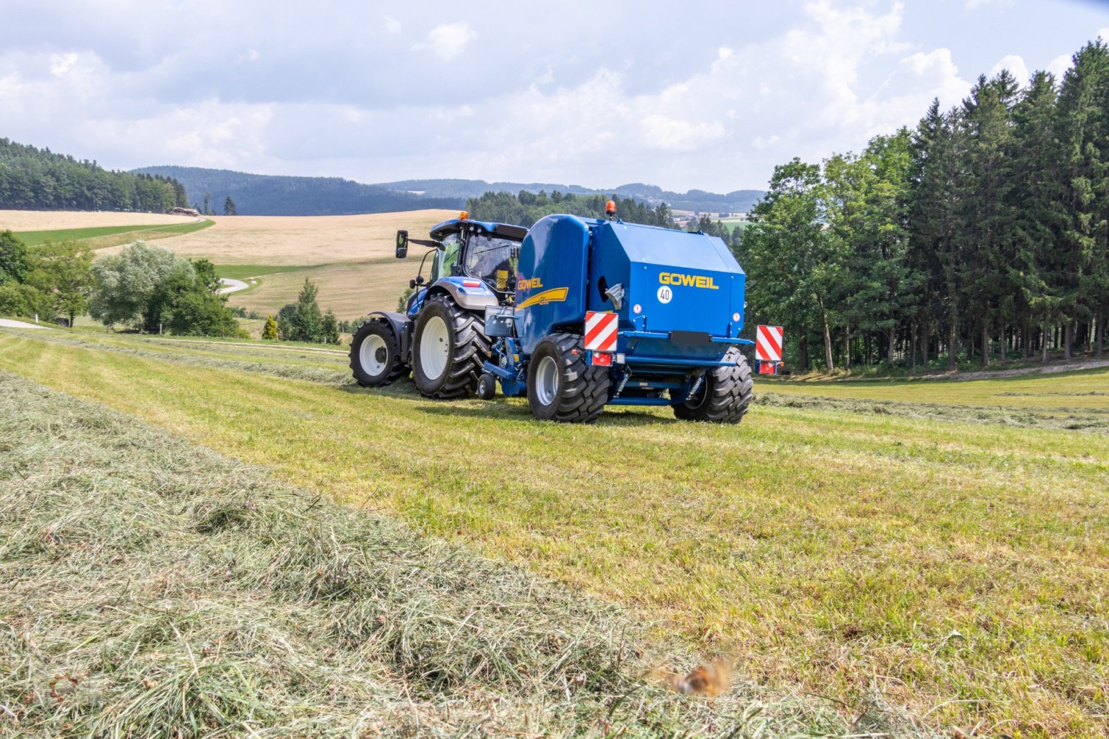 Rundballenpresse tip Göweil G-1 F125 Festkammerpresse ISOBUS 1,25m Ballendurchmesser, Neumaschine in Tiefenbach (Poză 22)