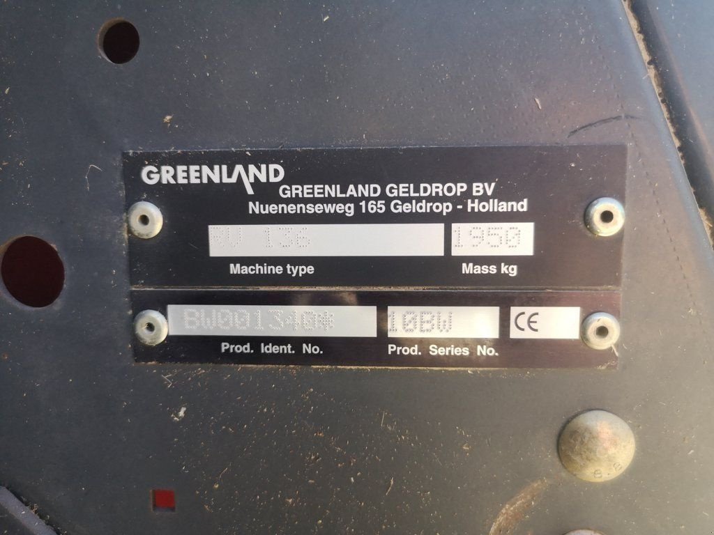Rundballenpresse типа Greenland RV136, Gebrauchtmaschine в BEAULEU (Фотография 9)