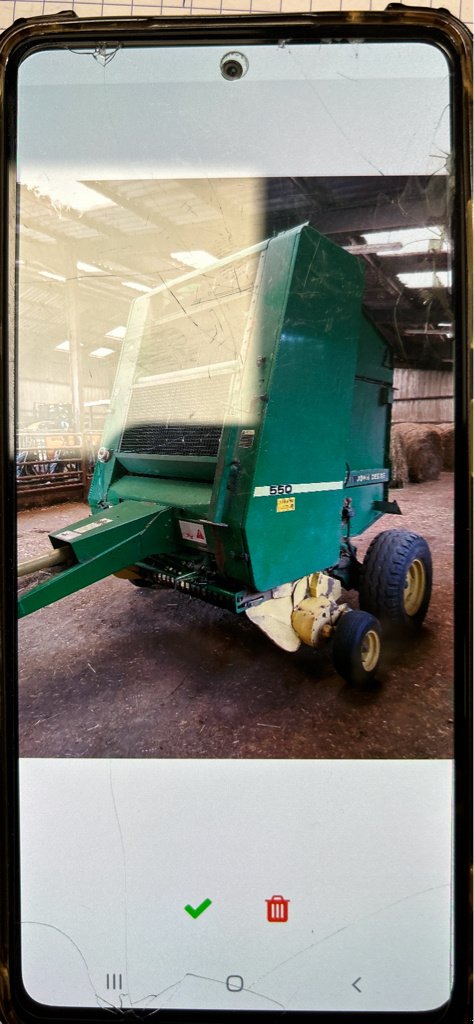 Rundballenpresse des Typs John Deere 550 FICELLE, Gebrauchtmaschine in DIFFENBACH-LES-HELLIMER (Bild 7)