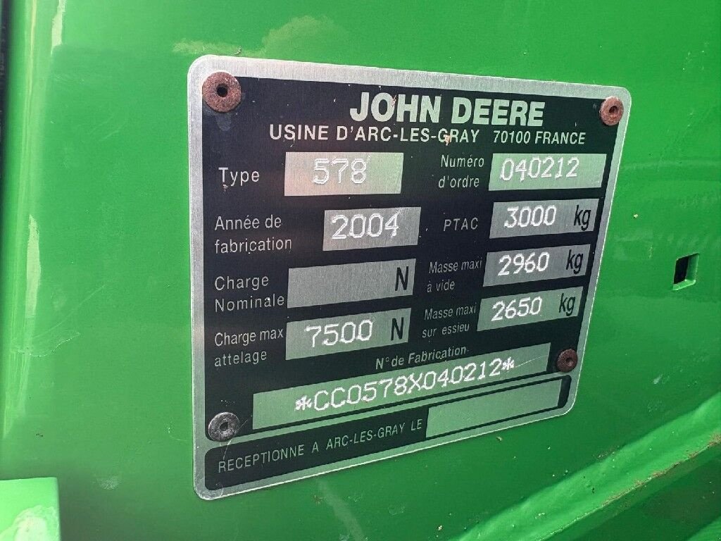 Rundballenpresse des Typs John Deere 578, Gebrauchtmaschine in Frankenmarkt (Bild 14)