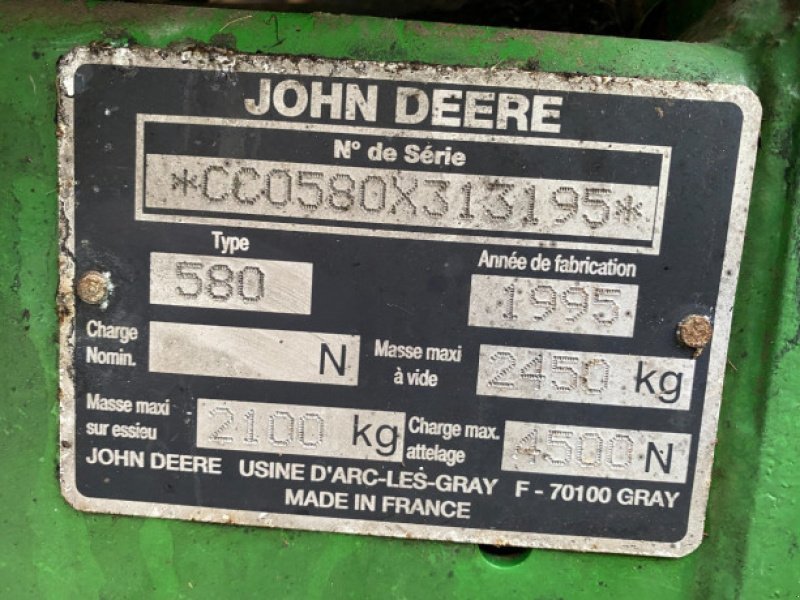 Rundballenpresse des Typs John Deere 580, Gebrauchtmaschine in Hemmet (Bild 18)