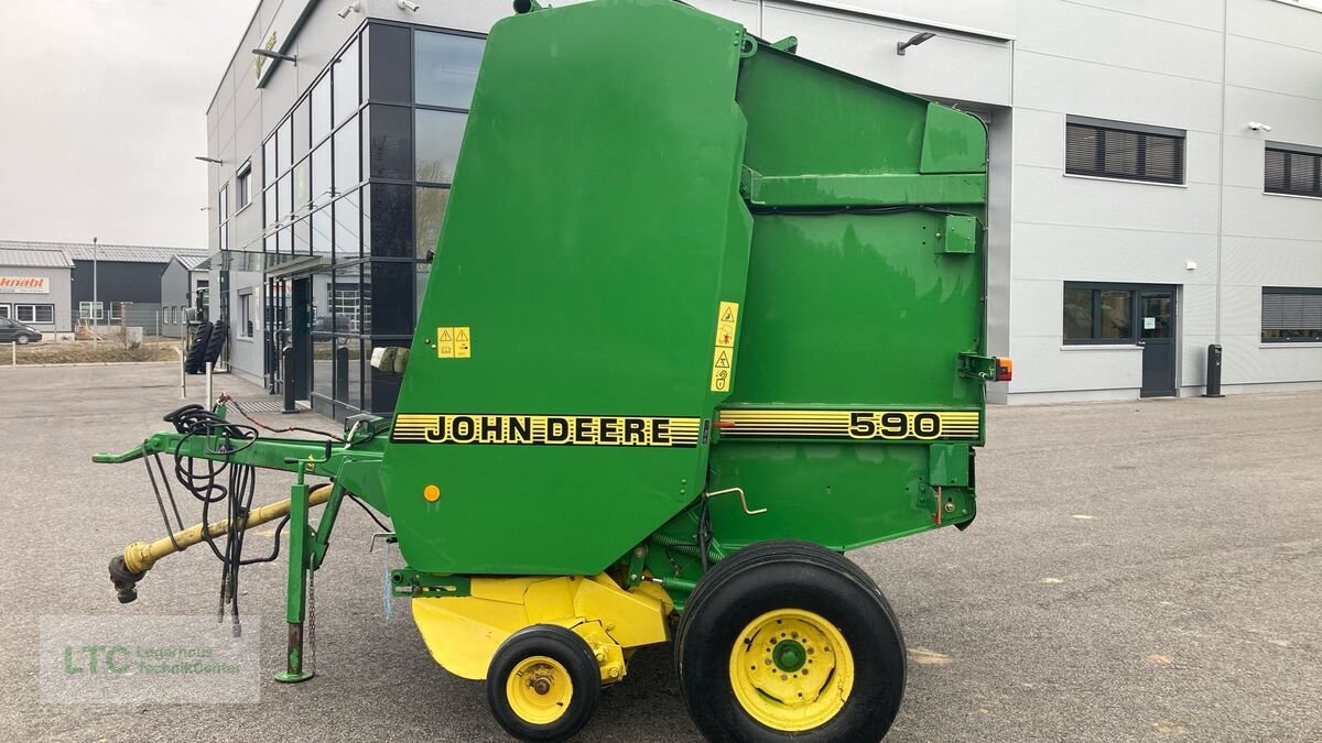 Rundballenpresse typu John Deere 590, Gebrauchtmaschine w Eggendorf (Zdjęcie 9)