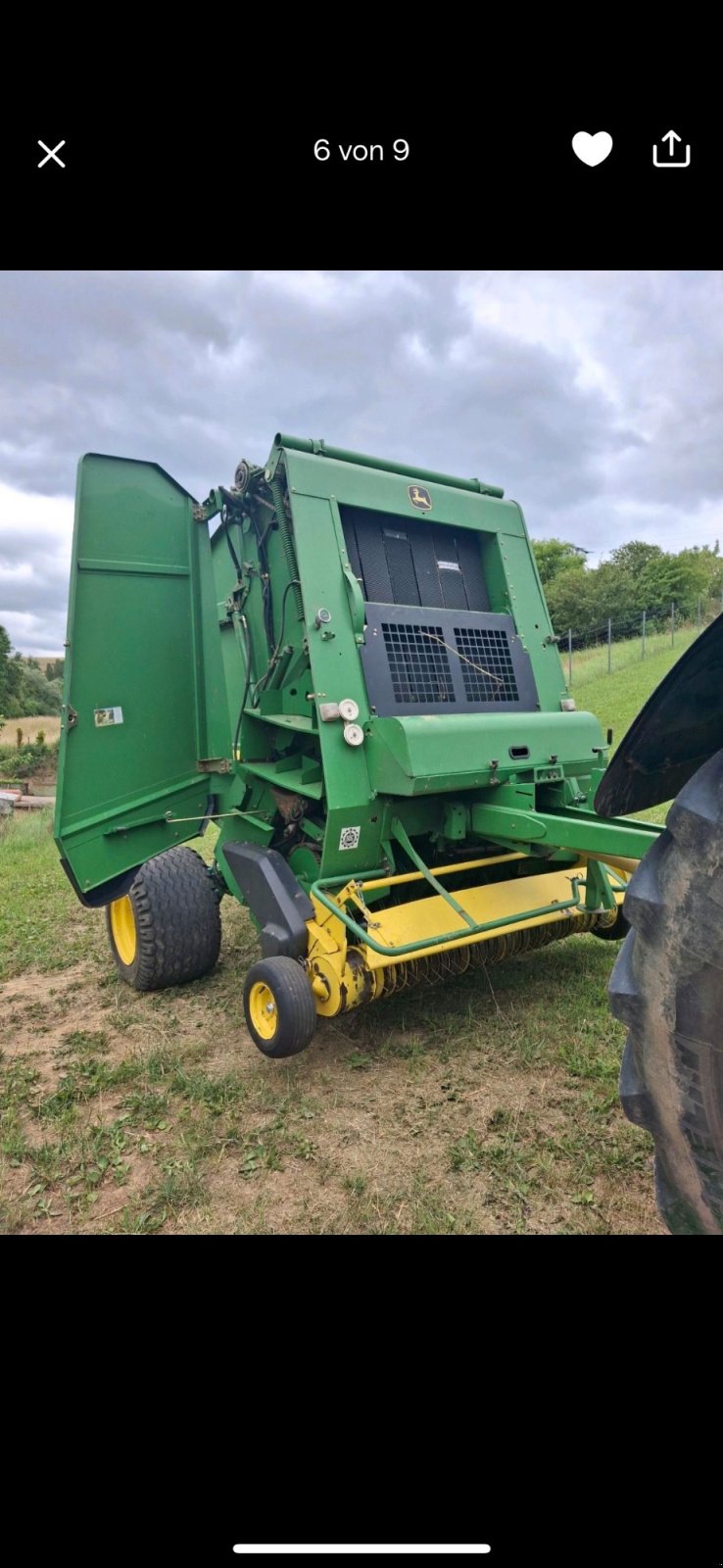 Rundballenpresse a típus John Deere 592 HiFlow CoverEdge, Gebrauchtmaschine ekkor: Pressig (Kép 1)