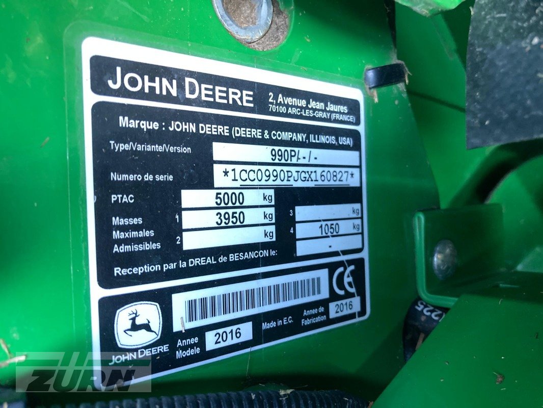 Rundballenpresse типа John Deere 990 Maxi Cut 25, Gebrauchtmaschine в Holzgünz - Schwaighausen (Фотография 26)