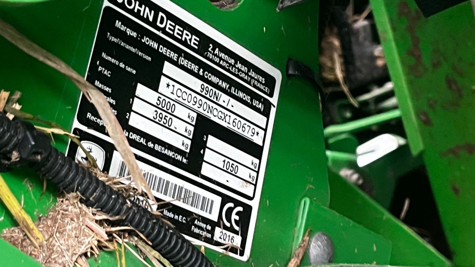 Rundballenpresse des Typs John Deere 990, Gebrauchtmaschine in Bredsten (Bild 8)