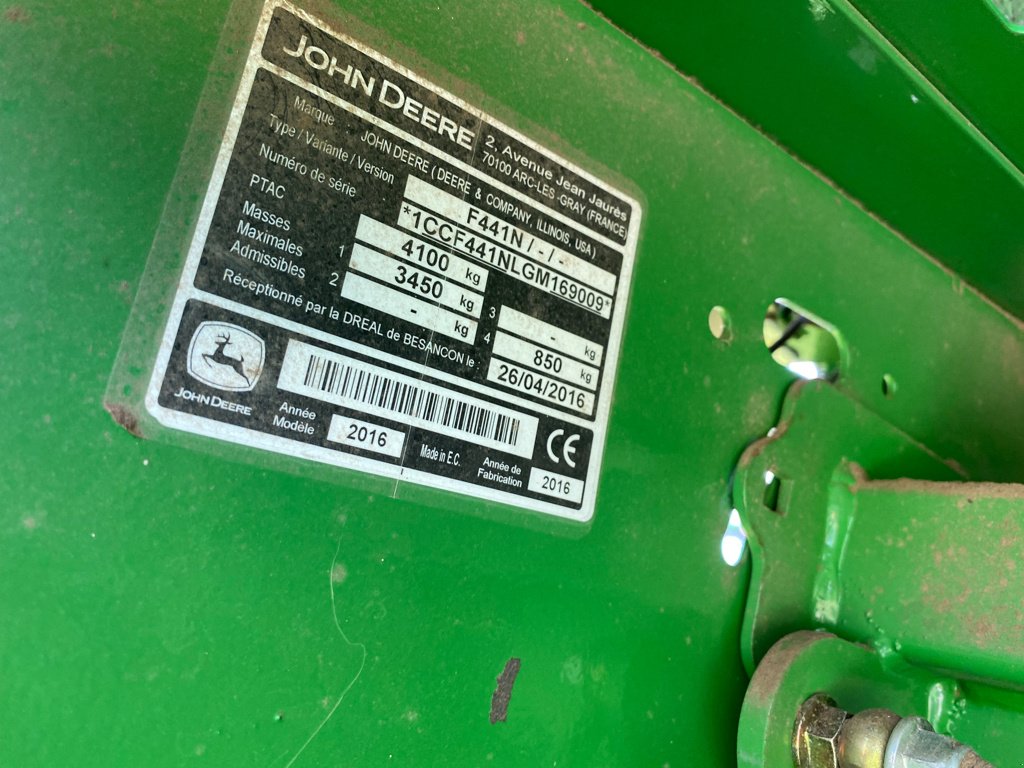 Rundballenpresse a típus John Deere F 441 M, Gebrauchtmaschine ekkor: MEYMAC (Kép 10)