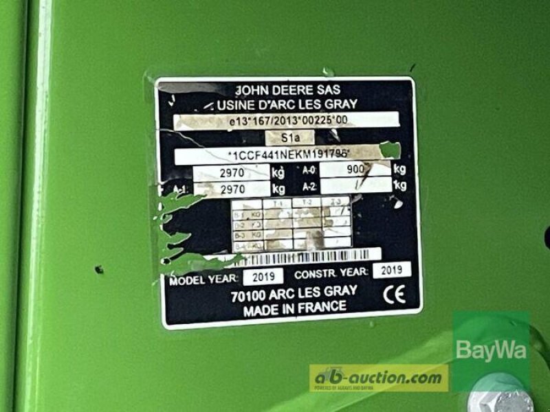 Rundballenpresse van het type John Deere F 441 M, Gebrauchtmaschine in Bamberg (Foto 4)