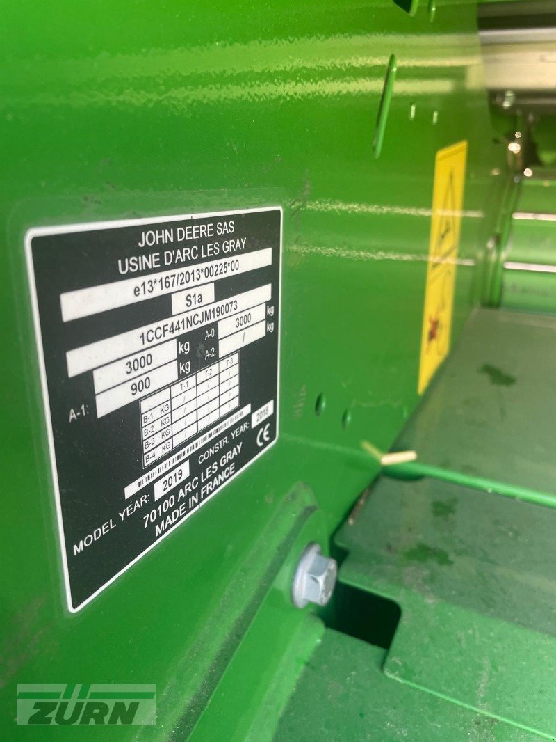 Rundballenpresse typu John Deere F441M MultiCrop, Gebrauchtmaschine v Schöntal-Westernhausen (Obrázek 13)