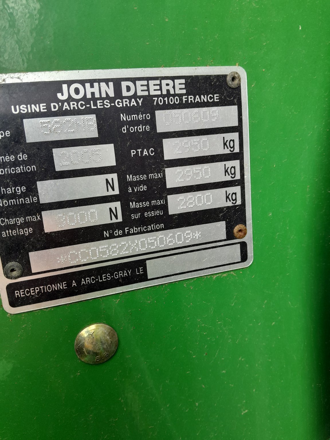 Rundballenpresse tip John Deere Presse à balles rondes JD582 John Deere, Gebrauchtmaschine in LA SOUTERRAINE (Poză 6)