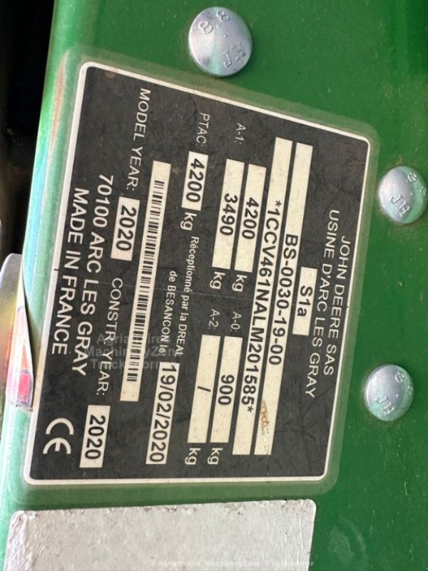 Rundballenpresse типа John Deere V461M, Gebrauchtmaschine в azerailles (Фотография 11)