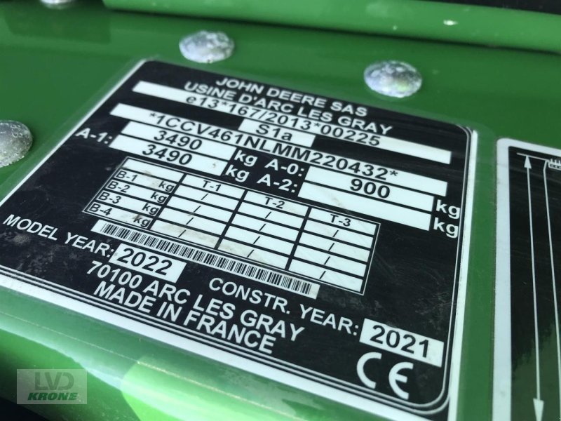 Rundballenpresse des Typs John Deere V461M, Gebrauchtmaschine in Spelle (Bild 12)