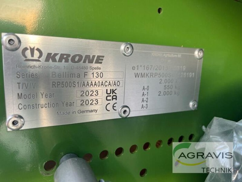 Rundballenpresse typu Krone BELLIMA F 130, Gebrauchtmaschine v Schneverdingen (Obrázek 13)