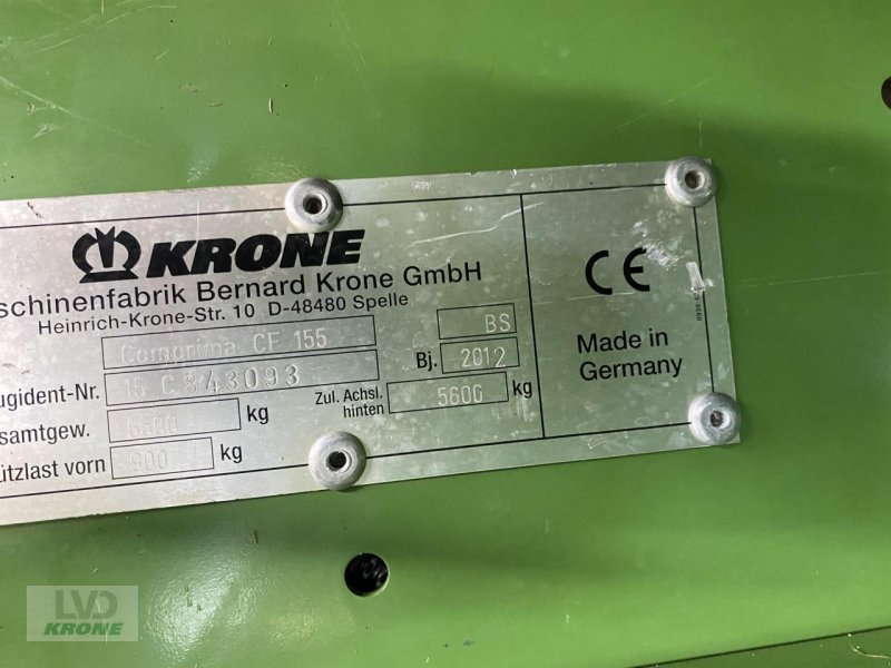 Rundballenpresse типа Krone CF 155 XC, Gebrauchtmaschine в Spelle (Фотография 18)