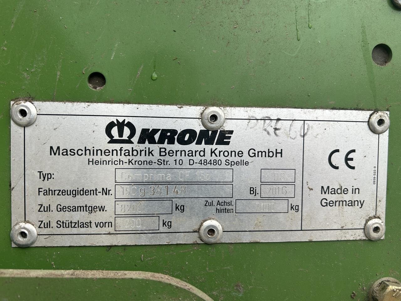 Rundballenpresse des Typs Krone CF155 XC EXTREME, Gebrauchtmaschine in Bramming (Bild 16)