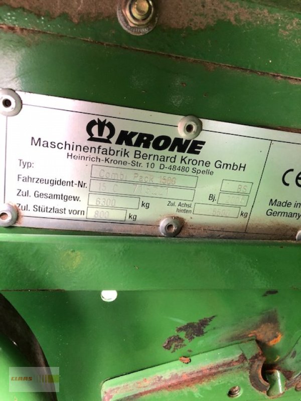 Rundballenpresse des Typs Krone Combi Pack 1500, Gebrauchtmaschine in Langenau (Bild 26)