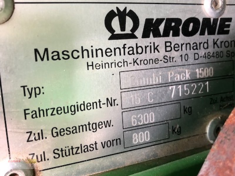 Rundballenpresse des Typs Krone Combi Pack 1500, Gebrauchtmaschine in Langenau (Bild 21)