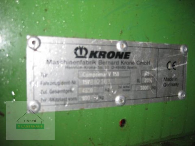 Rundballenpresse of the type Krone Comprima 150 CX, Gebrauchtmaschine in Ottensheim (Picture 17)