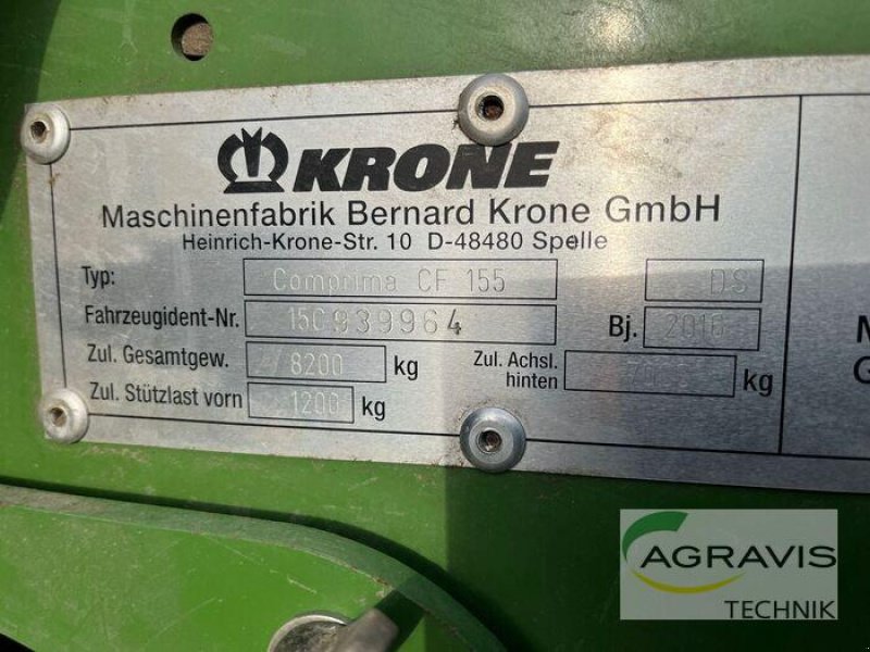 Rundballenpresse del tipo Krone COMPRIMA CF 155 XC X-TREME, Gebrauchtmaschine In Nartum (Immagine 5)