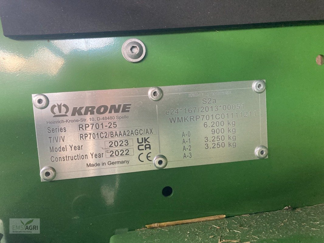 Rundballenpresse tip Krone COMPRIMA CF 155 XC, Vorführmaschine in Vöhringen (Poză 5)