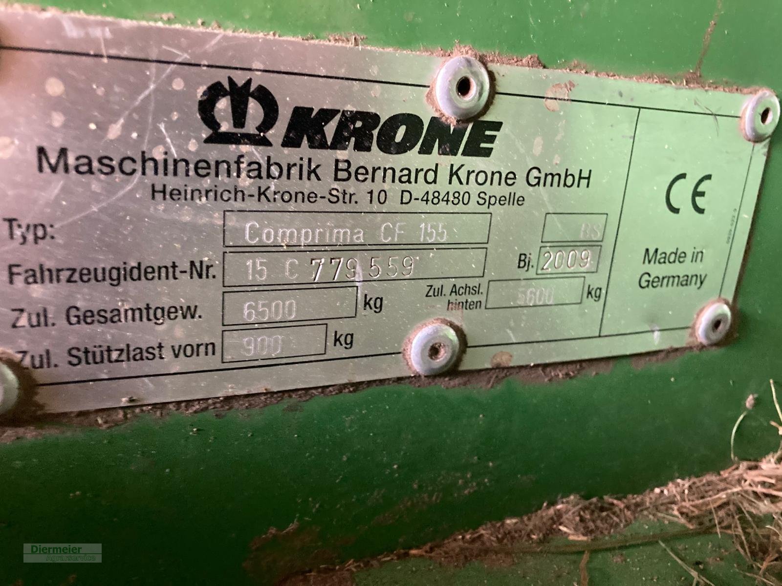 Rundballenpresse of the type Krone Comprima CF 155 XC, Gebrauchtmaschine in Bergkirchen (Picture 9)