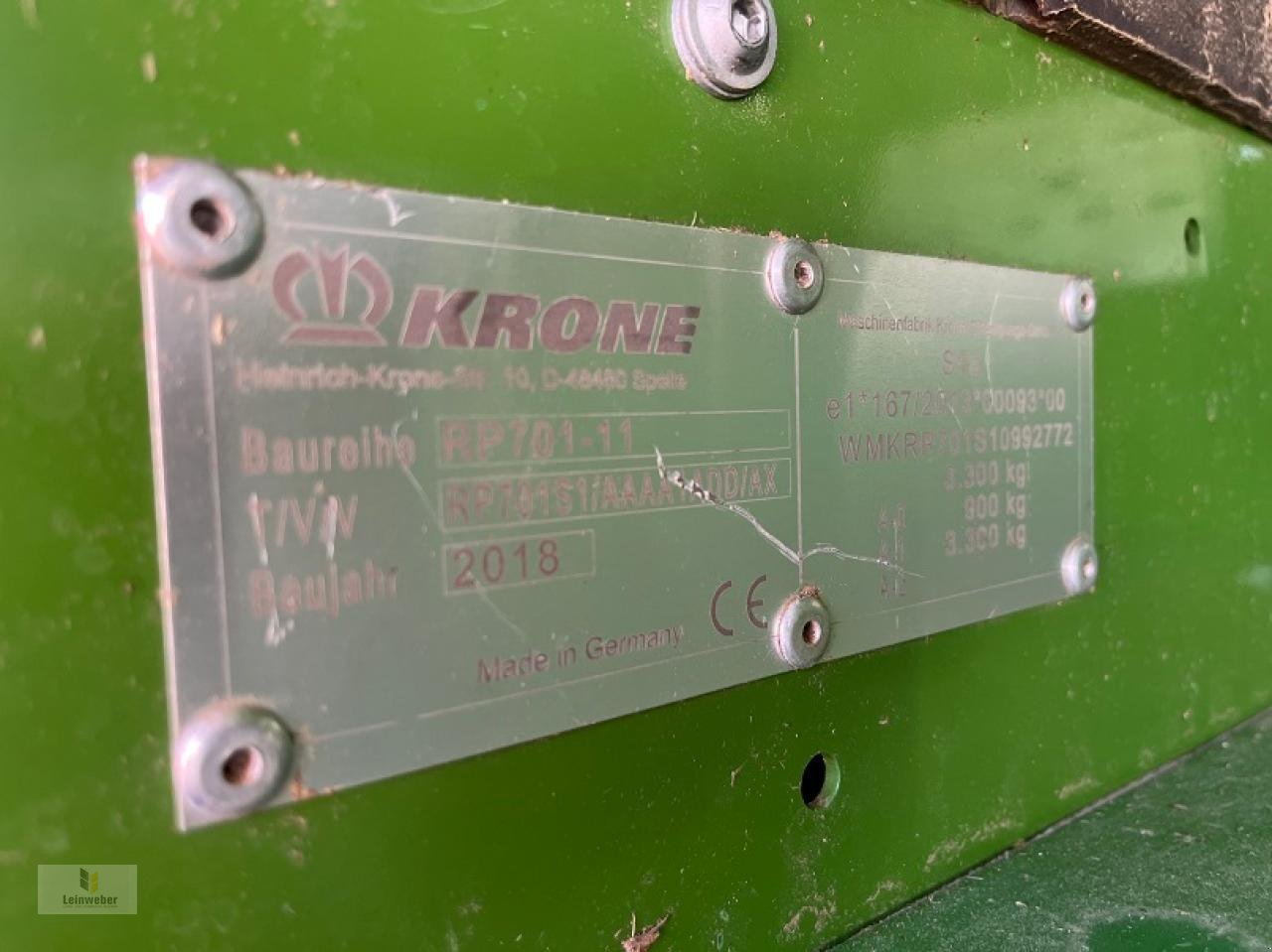 Rundballenpresse typu Krone Comprima F 125 XC, Gebrauchtmaschine v Neuhof - Dorfborn (Obrázek 11)