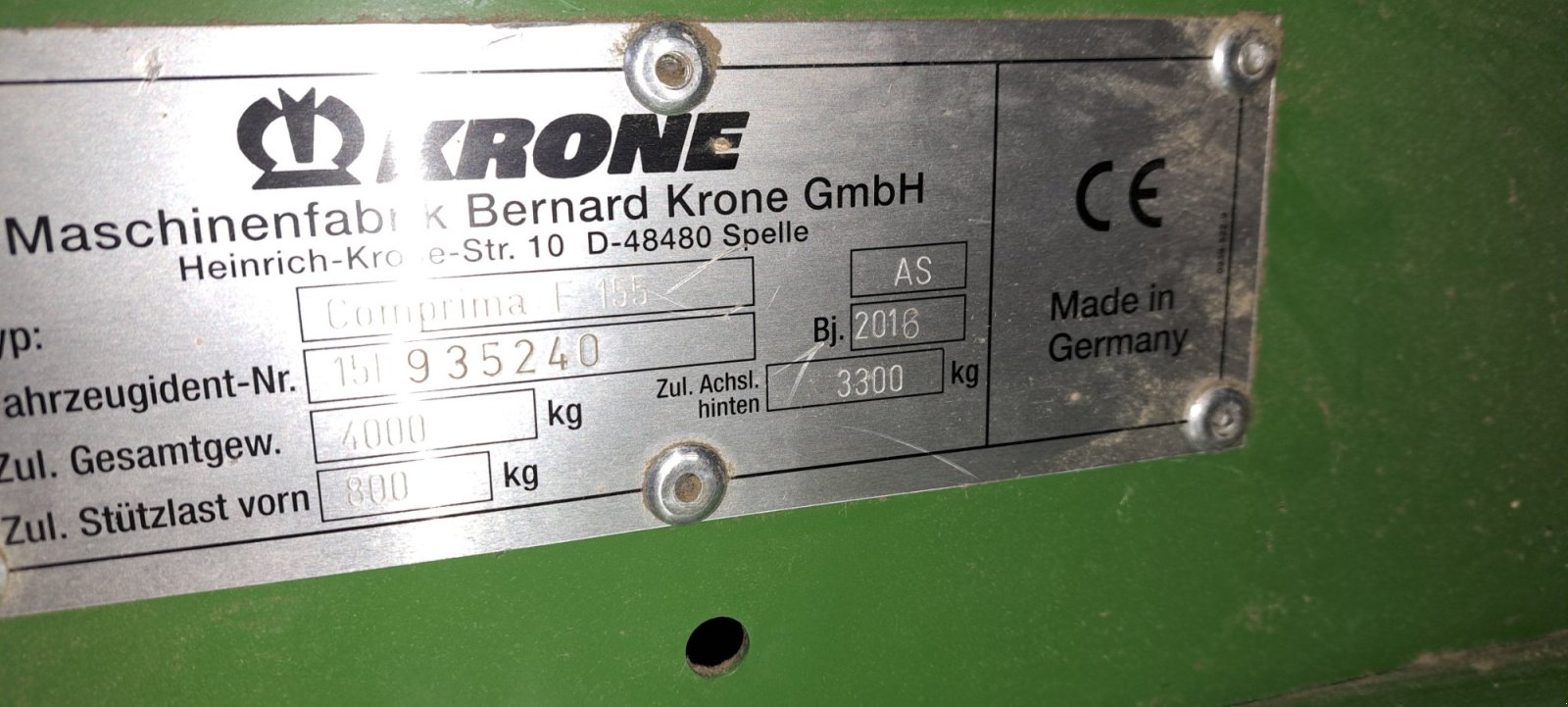 Rundballenpresse типа Krone Comprima F 155 XC, Gebrauchtmaschine в Berg (Фотография 2)