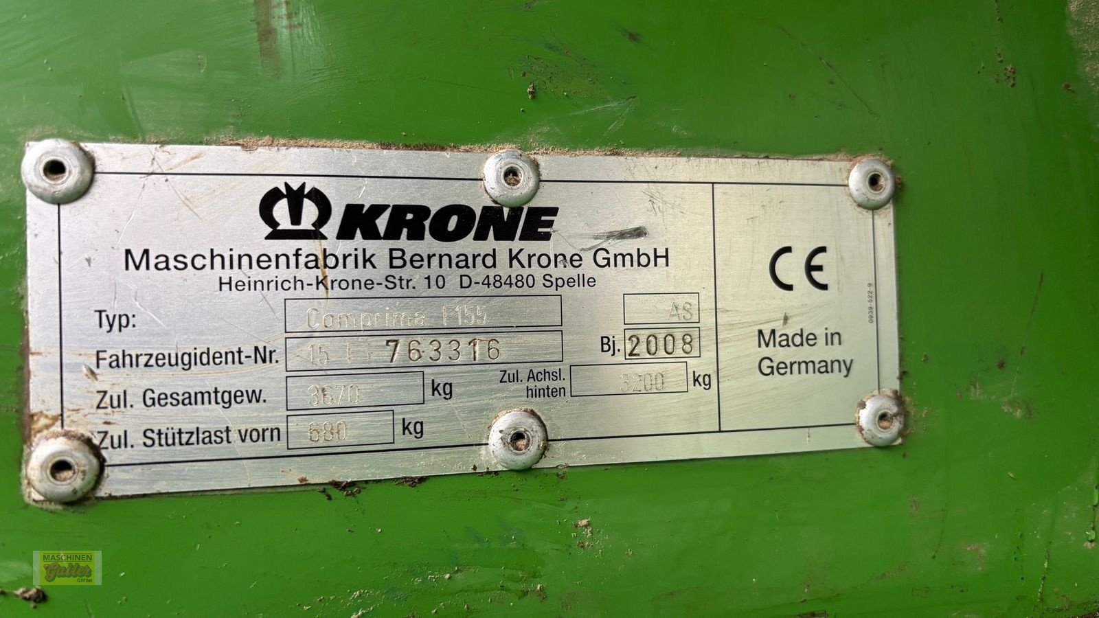 Rundballenpresse a típus Krone Comprima F155 XC, Gebrauchtmaschine ekkor: Kötschach (Kép 8)