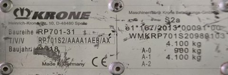 Rundballenpresse Türe ait Krone Comprima   V 150 XC, Gebrauchtmaschine içinde Stössing (resim 22)