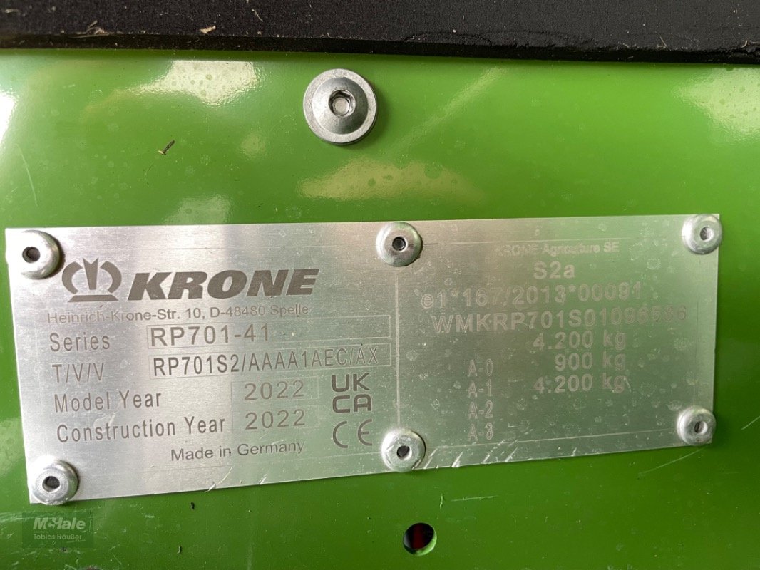 Rundballenpresse tipa Krone Comprima V 180 XC, Gebrauchtmaschine u Borgholzhausen (Slika 16)