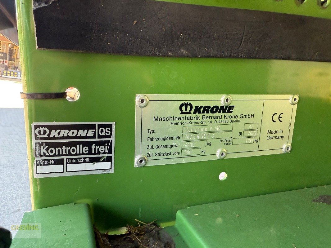 Rundballenpresse типа Krone Comprima V 180 XC, Gebrauchtmaschine в Ahaus (Фотография 16)
