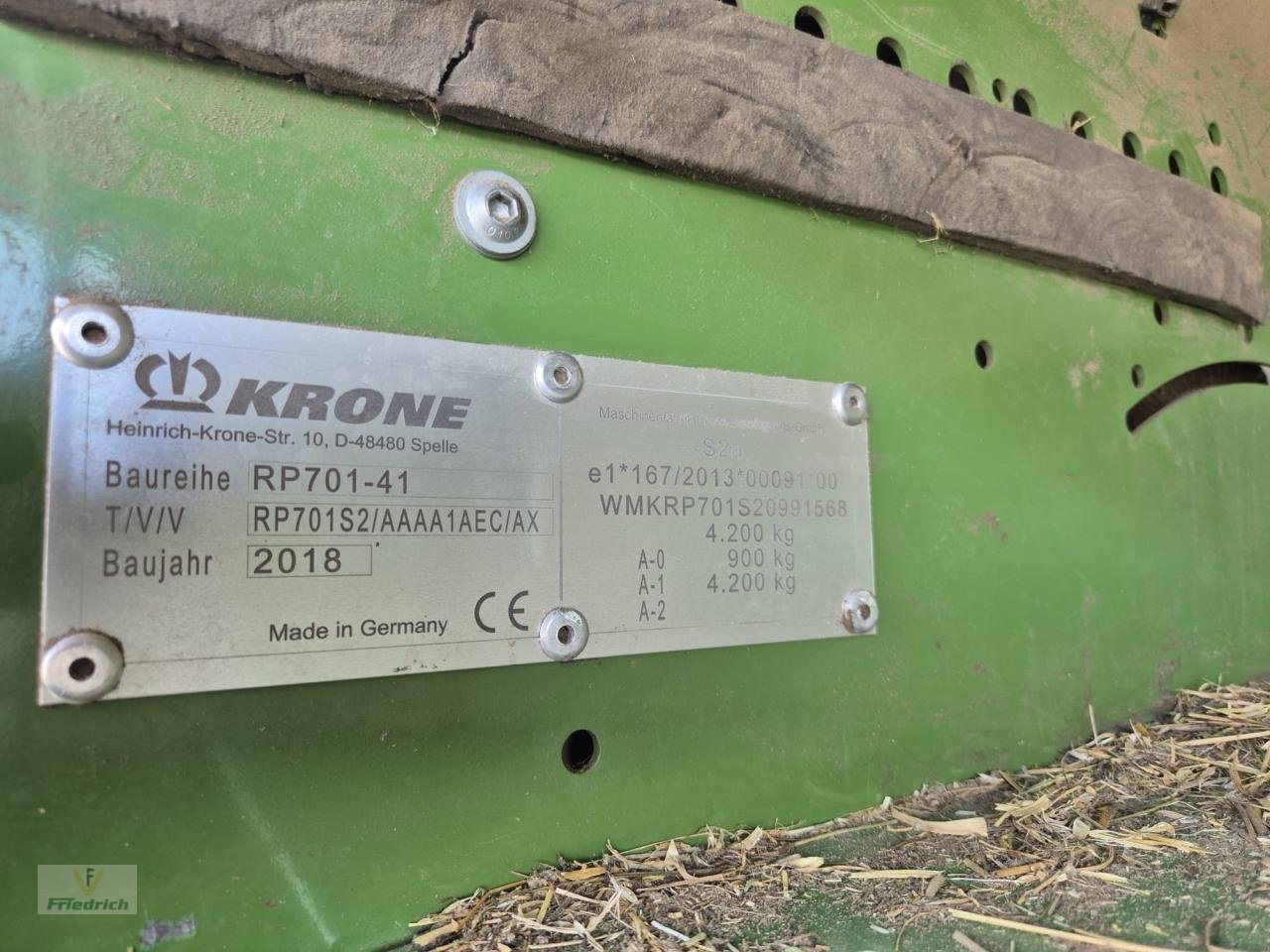 Rundballenpresse типа Krone Comprima V180 XC, Gebrauchtmaschine в Bad Lausick (Фотография 8)