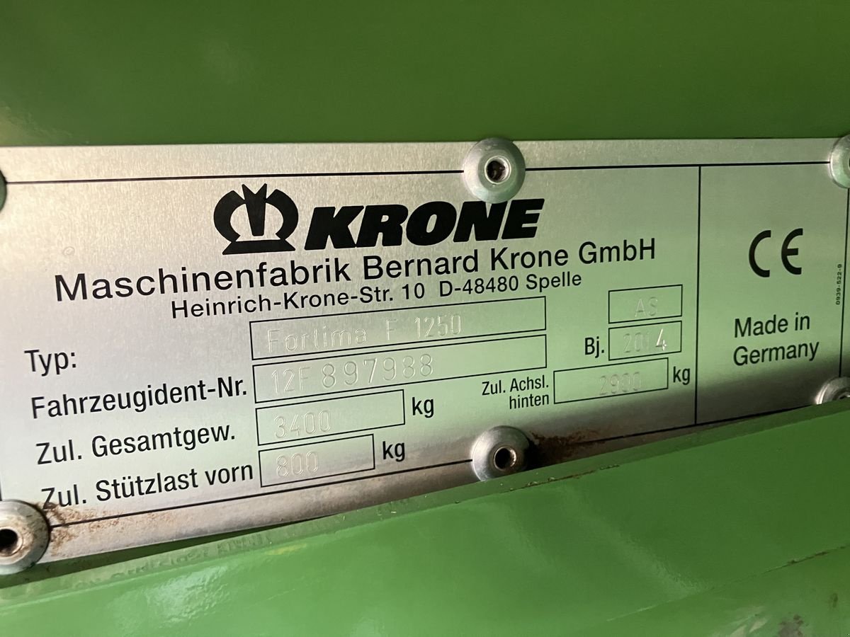 Rundballenpresse типа Krone F 1250 MC, Gebrauchtmaschine в Villach (Фотография 10)